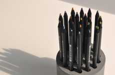 DIY Cement Pencil Holders