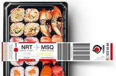 Airport-Inspired Sushi Branding