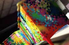 Paint Splattered Furniture