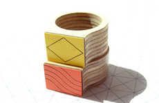32 Wooden Jewelry Pieces