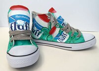 Eccentrically Patterned High Tops