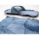 Upcycled Blue Jean Slippers Image 6
