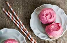 Strawberry Milkshake-Infused Cupcakes