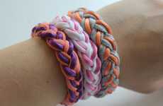 DIY Upcycled T-Shirt Bracelets