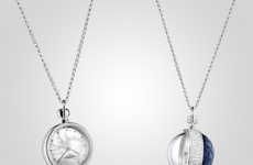 Diamond-Studded Watch Necklaces