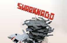 Shark Tornado Toy Sculptures