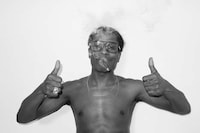 Bodacious Shirtless Rapper Captures Image 2