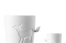 Animal Tail-Accented Mugs