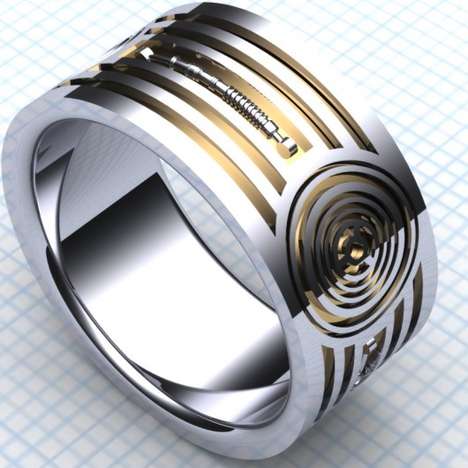 Droid-Inspired Wedding Bands