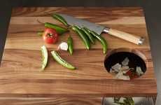 Refuse-Catching Cutting Boards