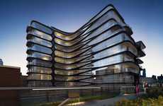 Chevron-Patterned Buildings