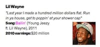 Exaggerated Rapper Infographics Image 6