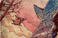 Fantastic Flying Shark Illustrations