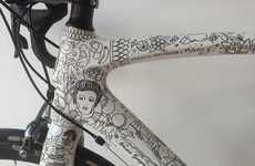 Intricately Illustrated Bikes