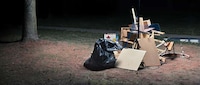 Nighttime Garbage Photography Image 3