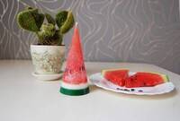 Illusory Watermelon-Shaped Candles Image 2