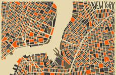 Vibrant Conceptual City Maps