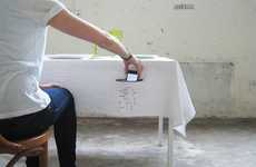 Phone-Hiding Dining Decor