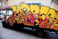 Vibrantly Cartoonish Street Art Image 3
