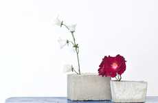 DIY Concrete Block Vases