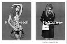Sketch-Inspired Fashion Campaigns