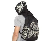 Glowing Hooded Skeleton Backpacks Image 3
