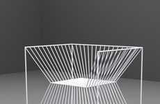 Mirrored Wireframe Seating