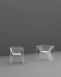 Mirrored Wireframe Seating Image 8