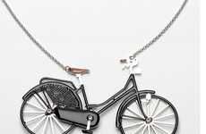 Ornate Bicycle Necklaces