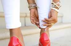 Glittering Underside Pumps