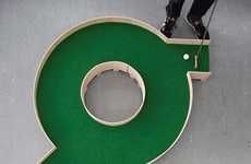 Typographic Mini Golf Courses