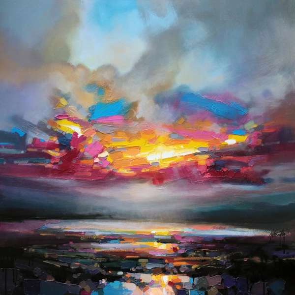 Multicolored Landscape Paintings