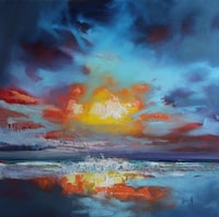 Multicolored Landscape Paintings Image 5