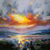 Multicolored Landscape Paintings Image 6