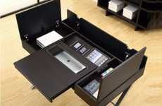 Gadget-Charging Compartmental Desks