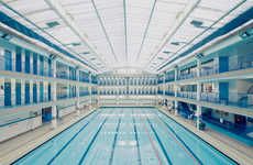 Symmetrical Swimming Pool Photography