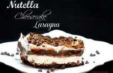 Choco-Hazelnut Cheesecake Lasagnas