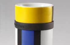 Multicolored Mondrian Mugs