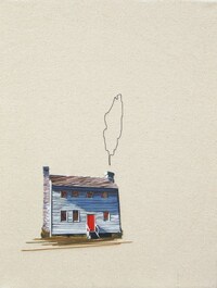 Embroidered Architecture Art Image 6