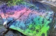 DIY Paint Splatter Cutoffs