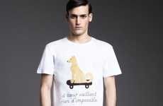 Cute Canine-Captioned Tees