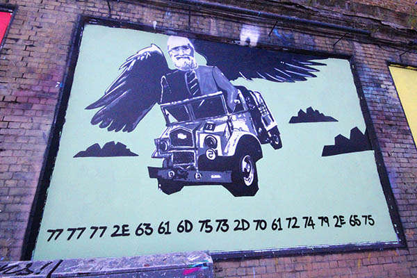 Geeky Code-Revealing Graffiti