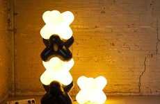 Crisscrossed Stacking Lamps