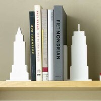 Silhouetted City Bookends Image 2