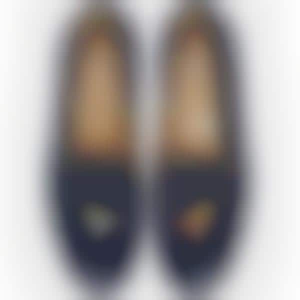Martini-Embossed Footwear