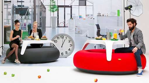 18 Pieces of Elliptical Furniture