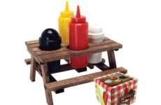 Picnic Table Condiment Stands