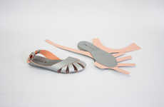 Delicately Folded Footwear
