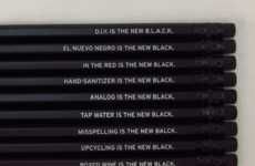Ironic Black Pencils