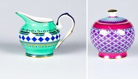 Vibrant Moroccan-Patterned Pottery Image 2